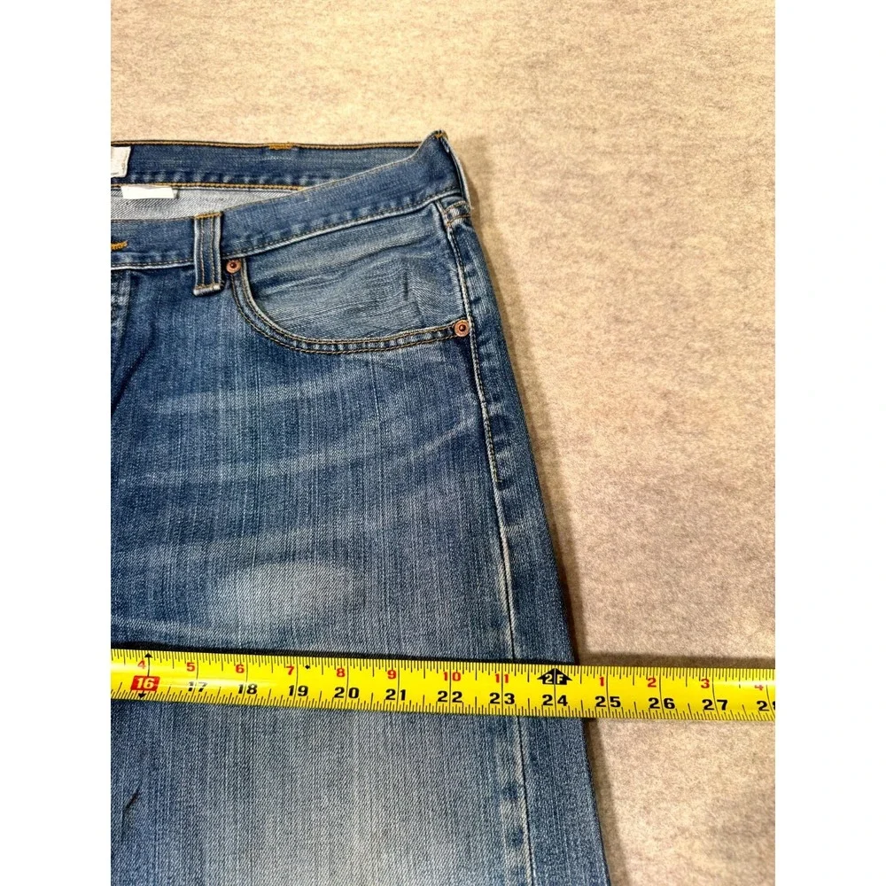 Vintage Levis 501 Authentic Straight Leg Jeans Mens 38x34 Blue Cotton Button Fly